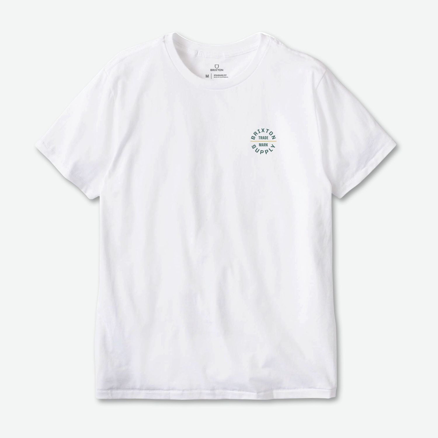 Brixton Oath V Tee - White/Spruce