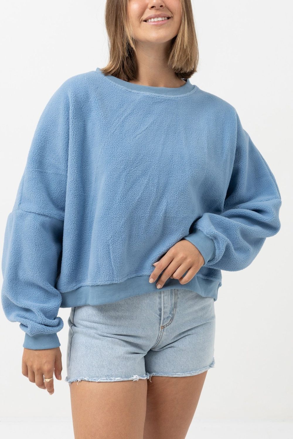 Rhythm Core Slouch Fleece - Ocean