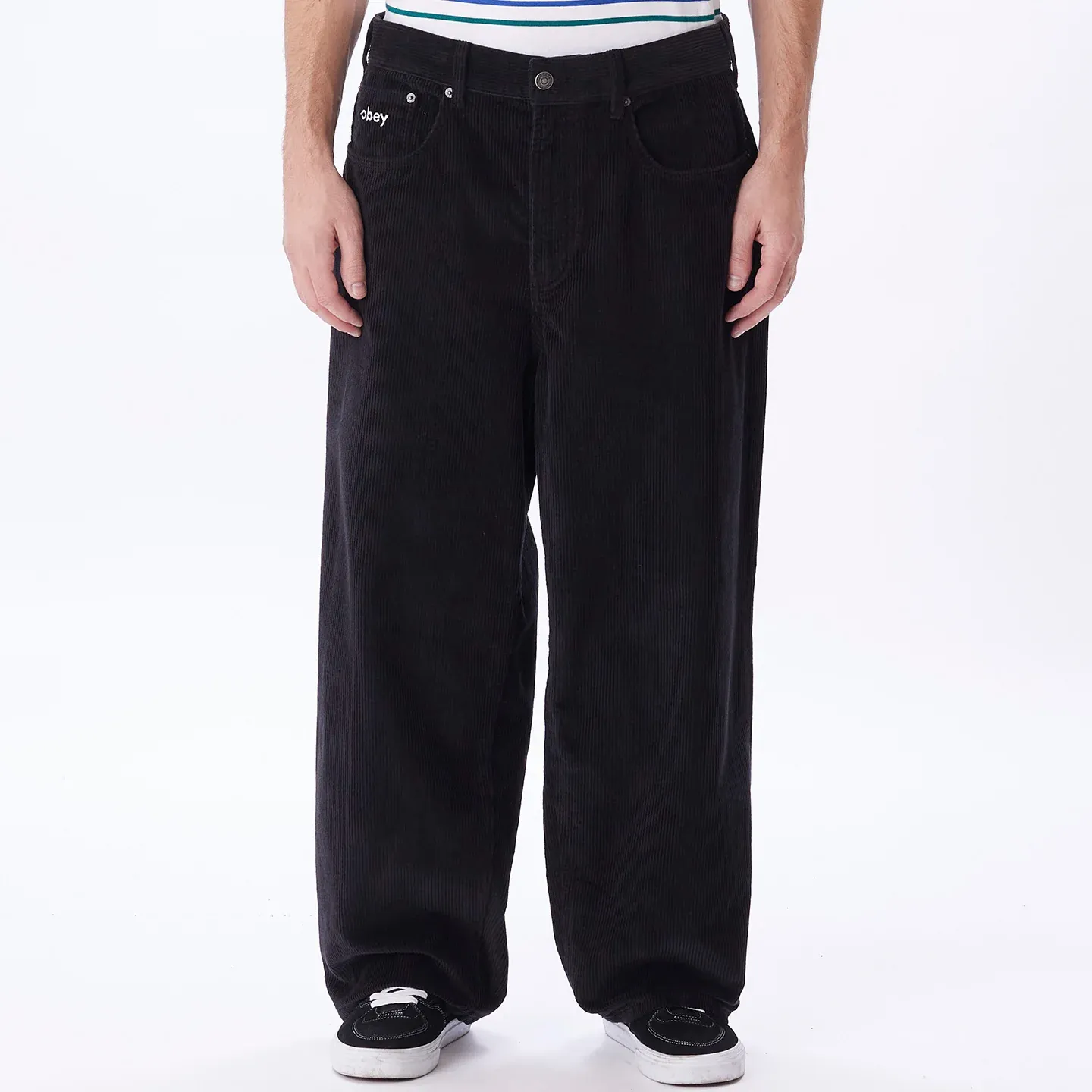 Obey Bigwig Corduroy Pant - Digital Black