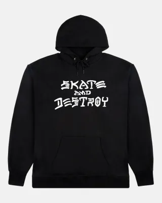 Thrasher Skate and Destroy Hoodie - Black