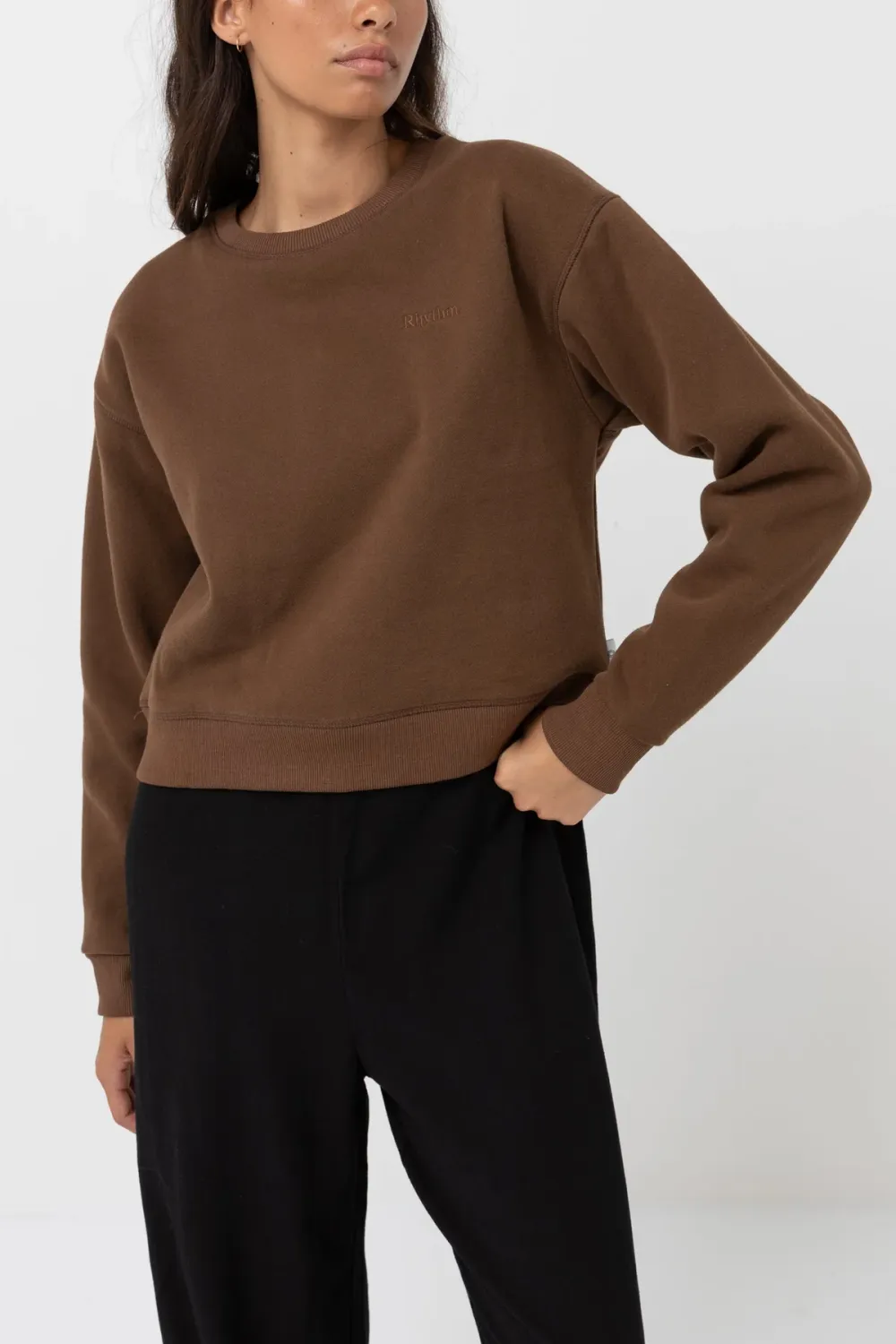 Rhythm Classic Crew Fleece Chocolate