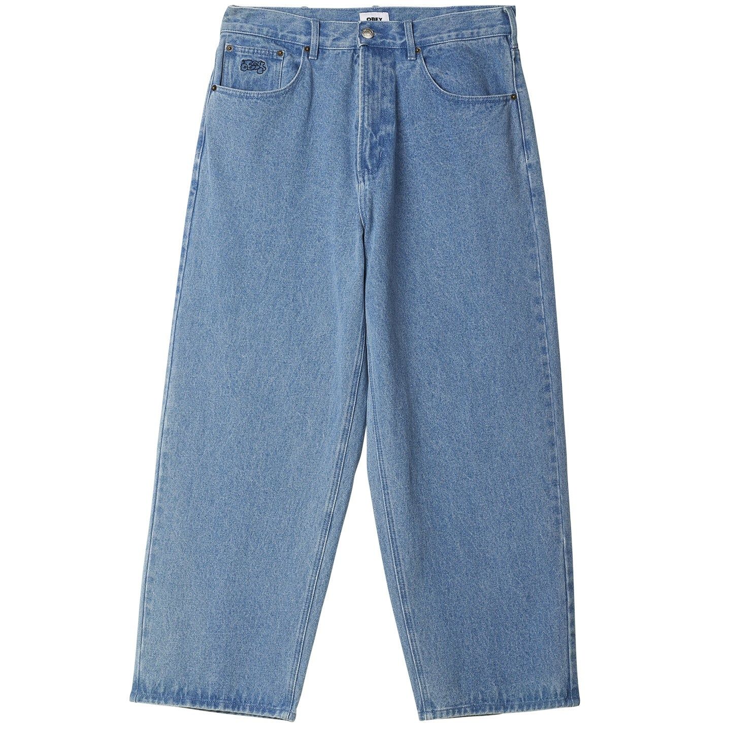 Obey Big Wig Baggy Denim - Light Indigo