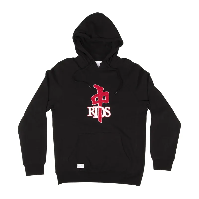 RDS Chenille OG Hood - Black/Red