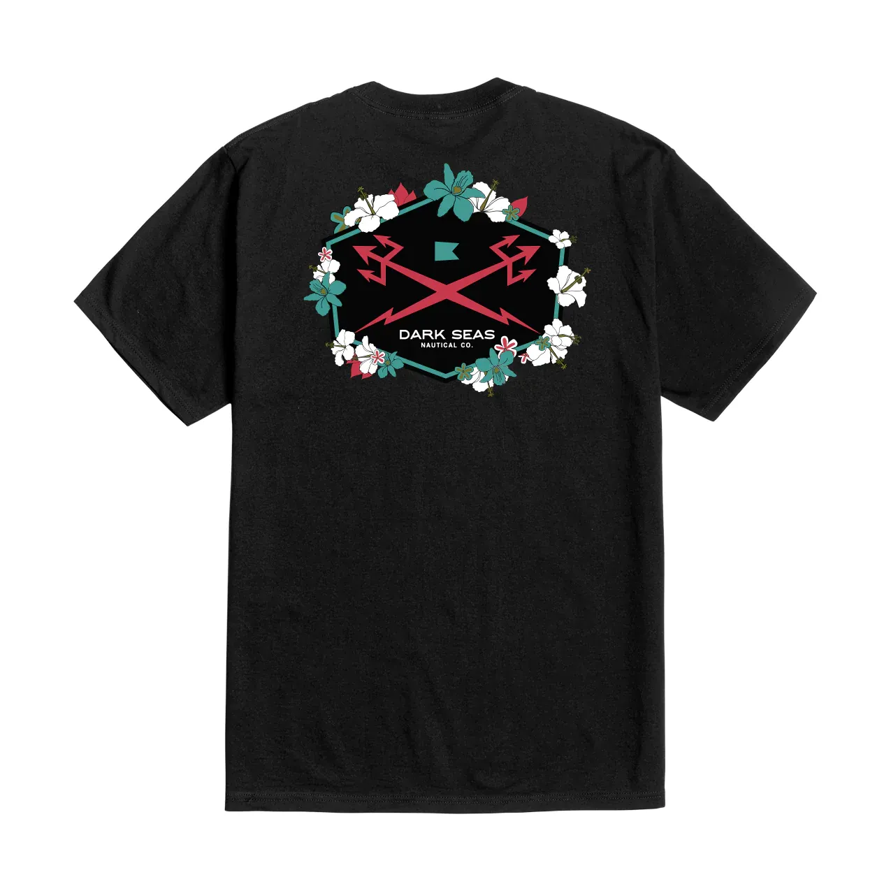 DARK SEAS BLOOM TEE BLACK