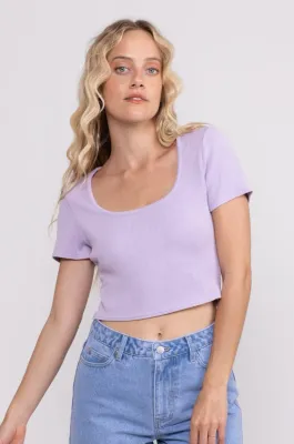 Rusty Harlo Crop Top - Lavender