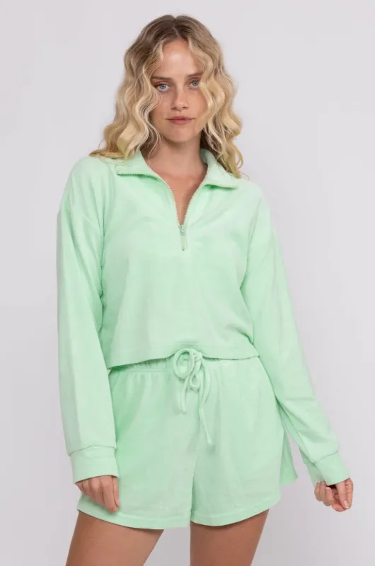 Rusty Emmy Terry Pullover - Mint