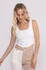 RUSTY MARNIE CROPPED CAMI WHITE