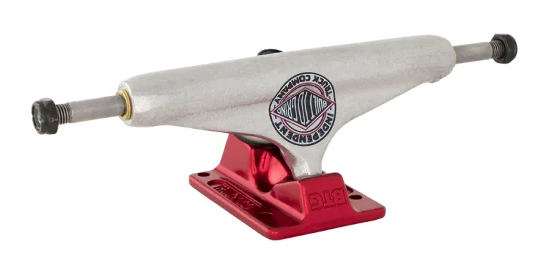 Independent Stage11 Forged Hollow BTG Summit Truck - Silver/Red