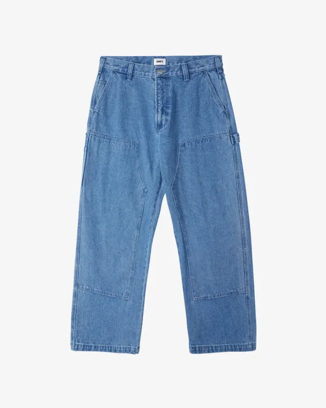 Obey Bigwig Denim Carpenter Pant - Light Indigo