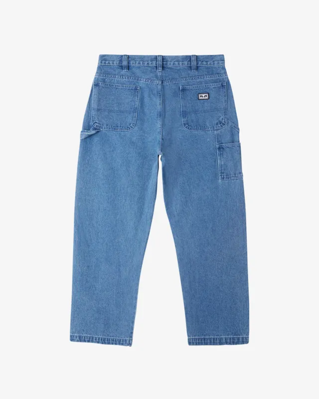Obey Bigwig Denim Carpenter Pant - Light Indigo
