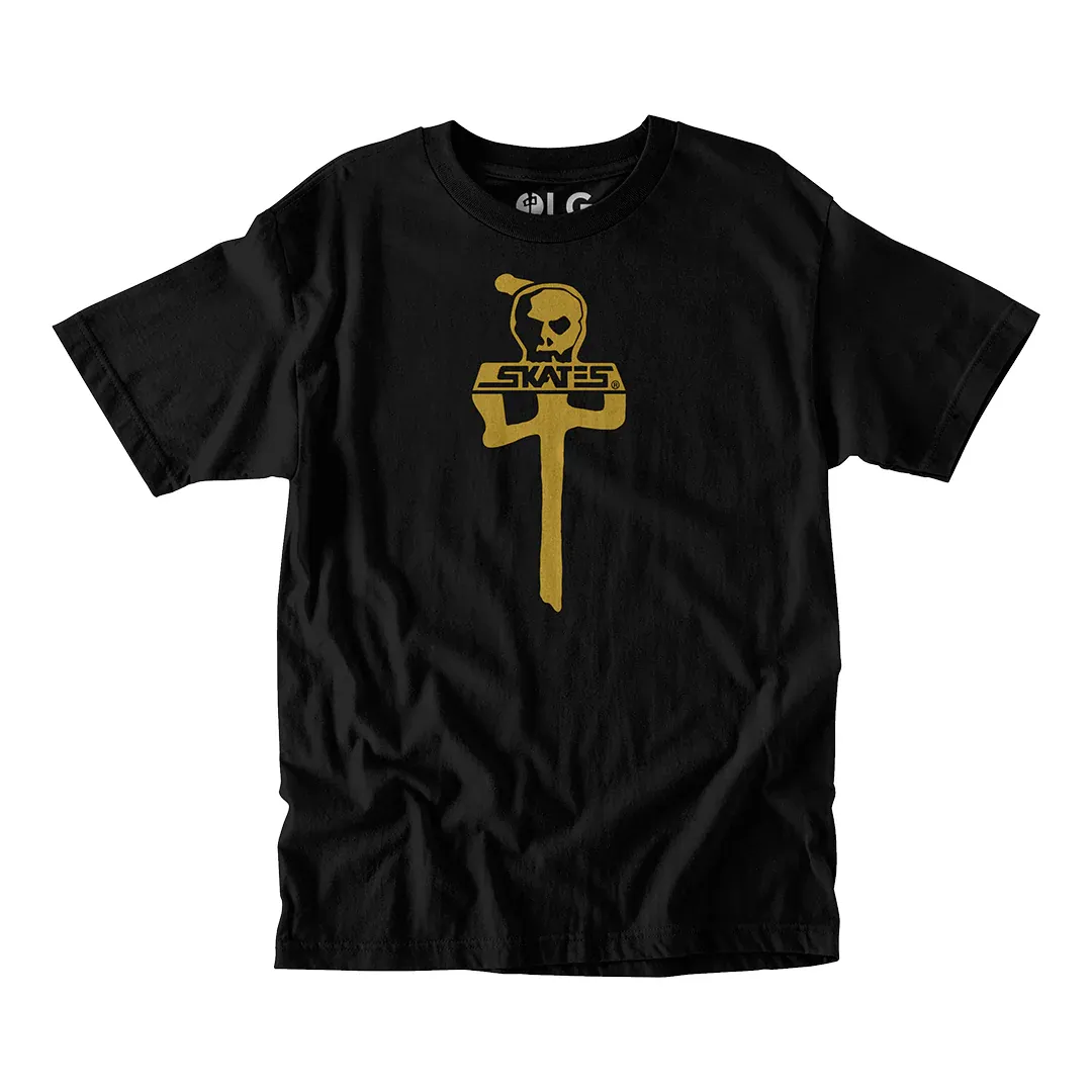 RDS x Skull Skates Tee - Black/Gold