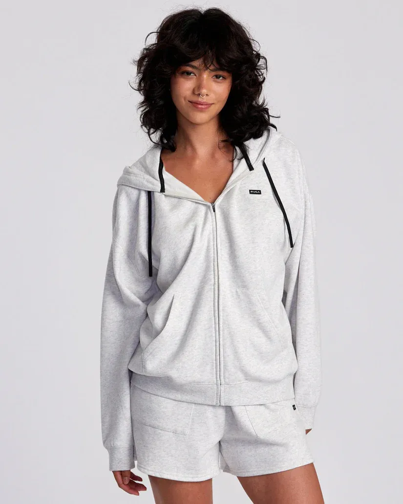 RVCA Sunday Zip Hood - Heather Grey