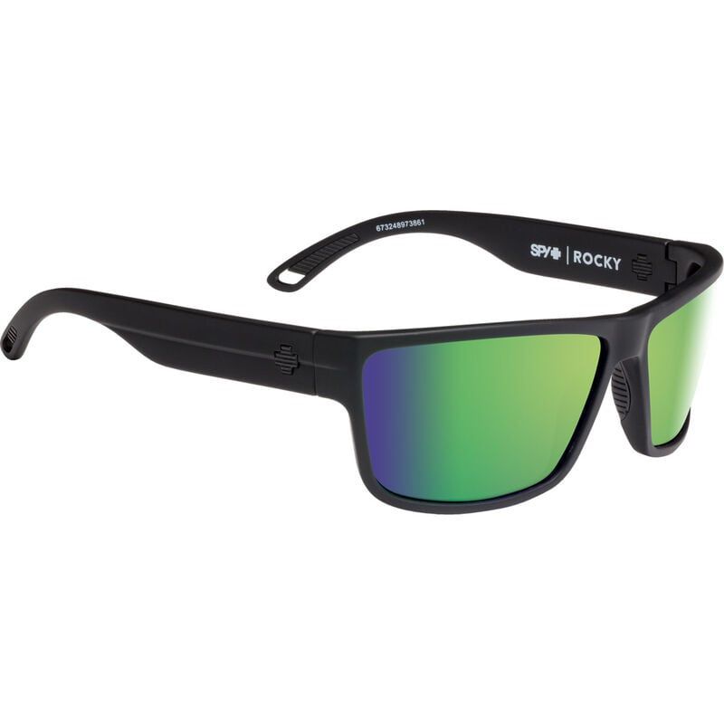 Spy Rocky Soft Matte Black - Happy Bronze Polar Green Mirror
