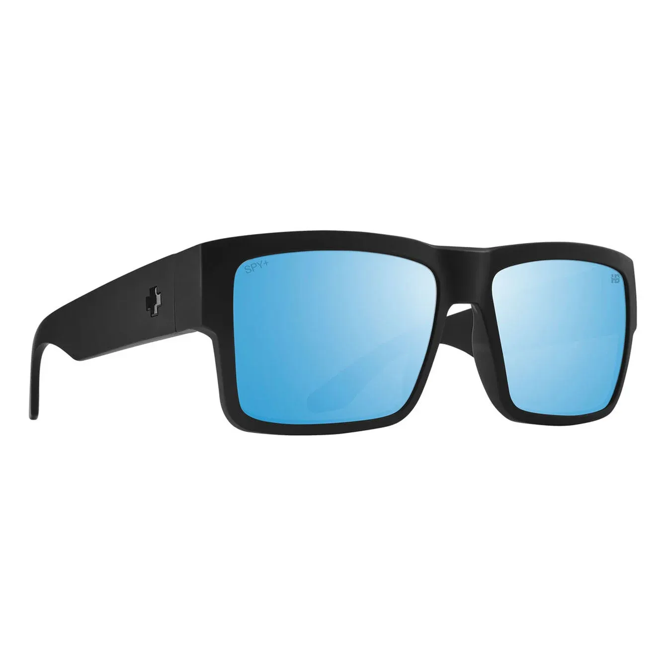 Spy Cyrus Soft Matte Black - Happy Boost Polar Ice Blue Mirror