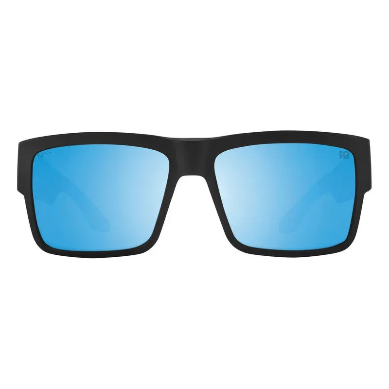Spy Cyrus Soft Matte Black - Happy Boost Polar Ice Blue Mirror