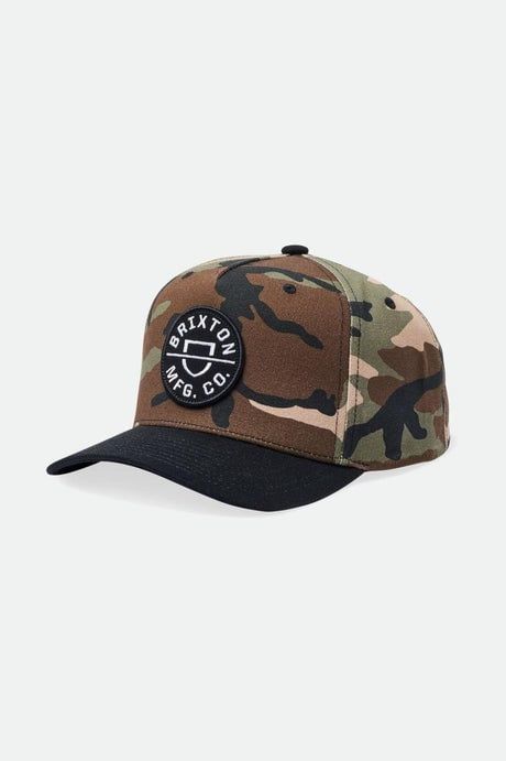 BRIXTON CREST C SNAP CAMO SURPLUS/BLACK