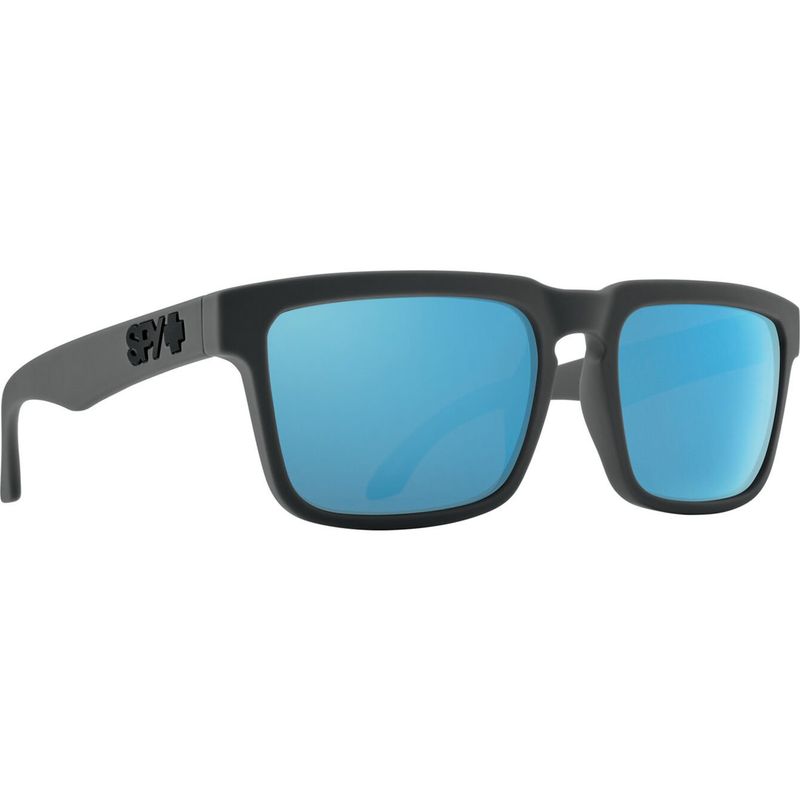 Spy Helm Soft Matte Dark Grey - Light Blue Spectra Polar
