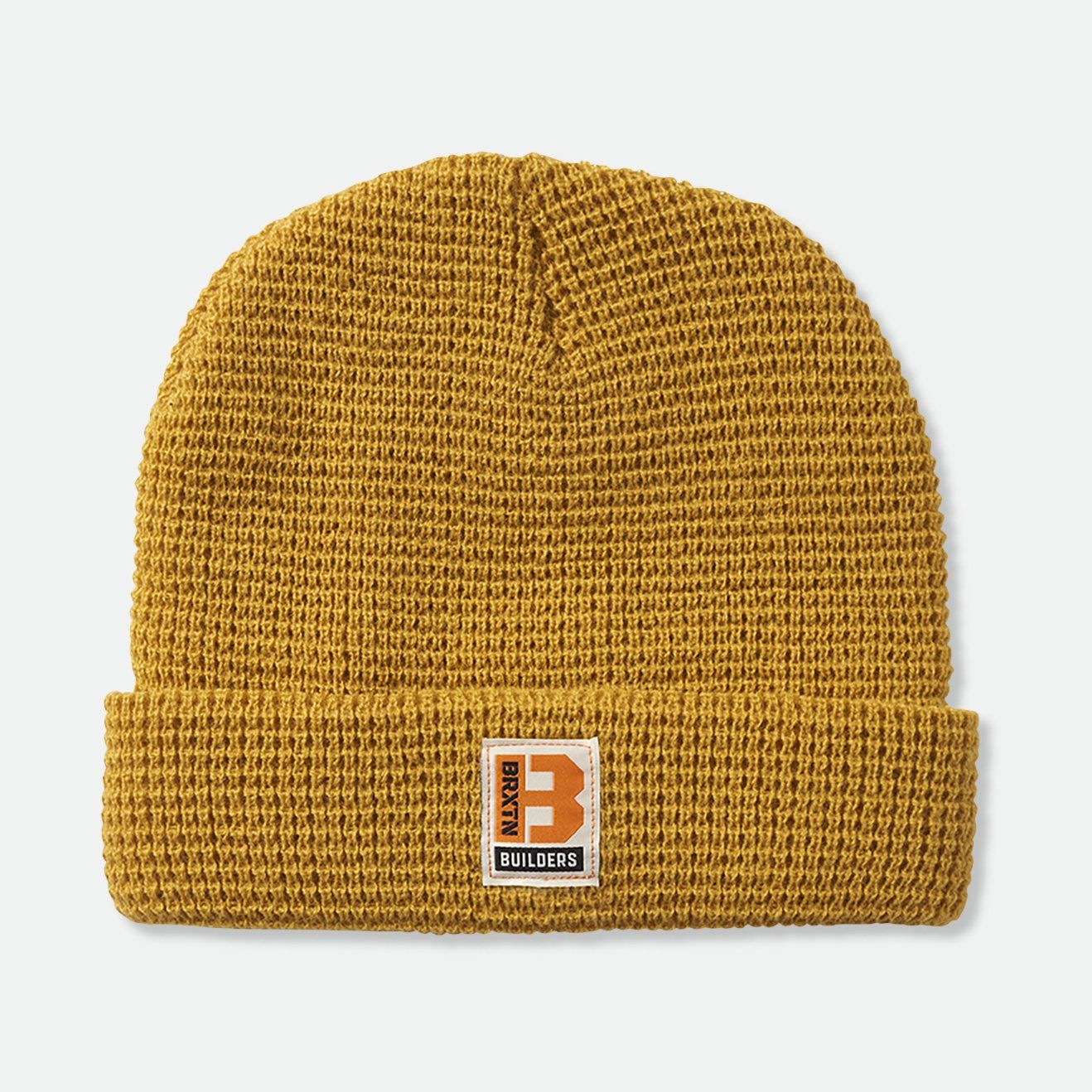 BRIXTON BUILDERS WAFFLE KNIT BEANIE BRIGHT GOLD
