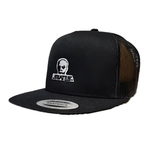 SKULL SKATES EMB MESH BACK SNAP BLACK