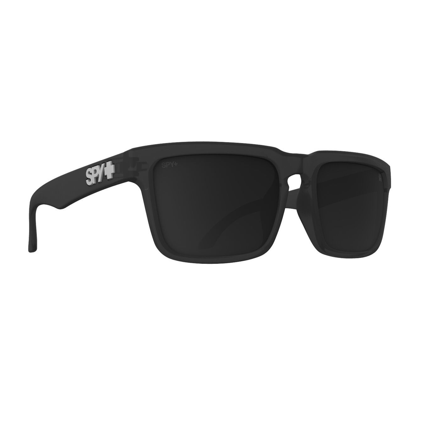 Spy Helm Matte Black Translucent Black - Grey/Black Mirror