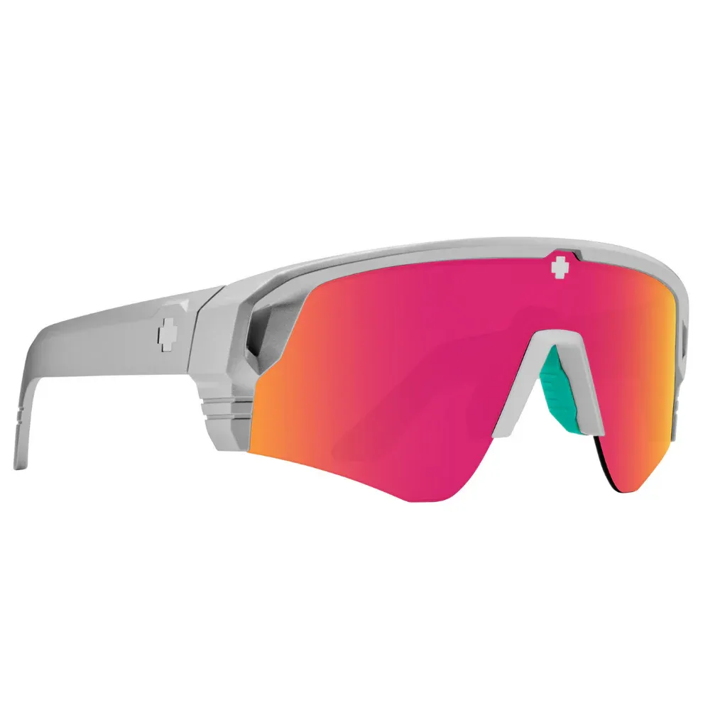 Spy Monolith Speed Matte Silver Grey/Green Pink Mirror