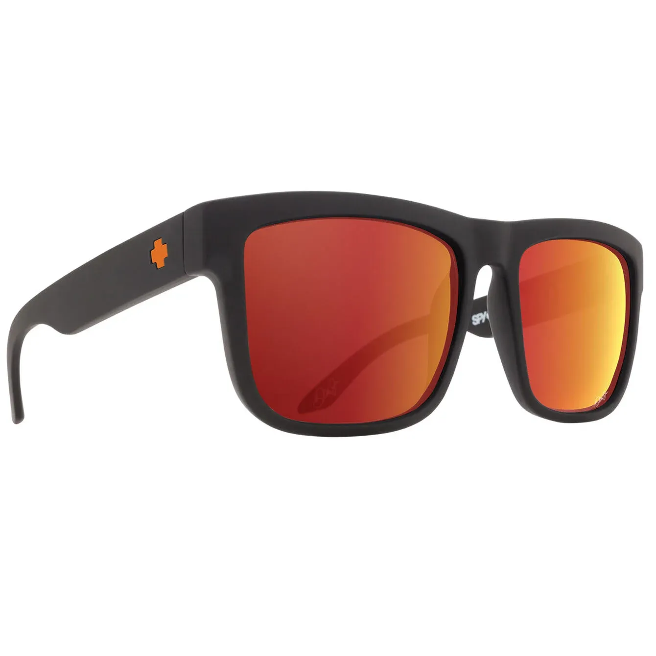 Spy Discord Matte Black - Happy Grey Green Orange Mirror
