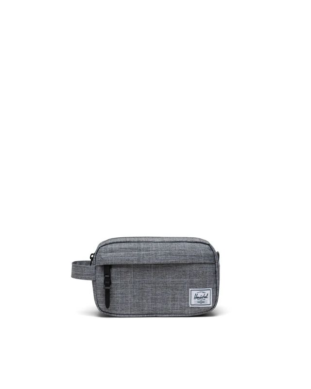Herschel Chapter Small Travel Kit - Raven Crosshatch