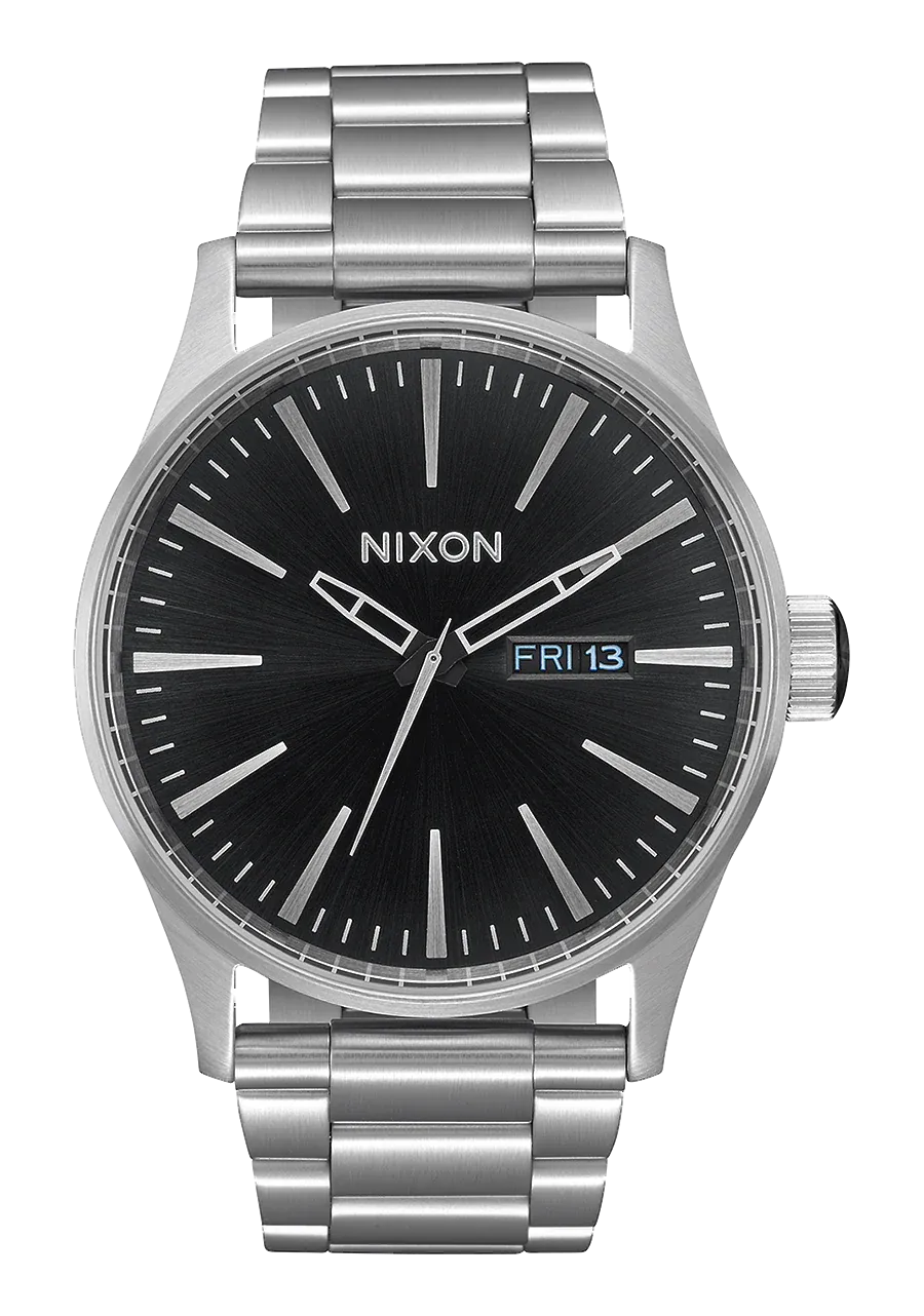 Nixon Sentry Stainless Steel - Black Sunray