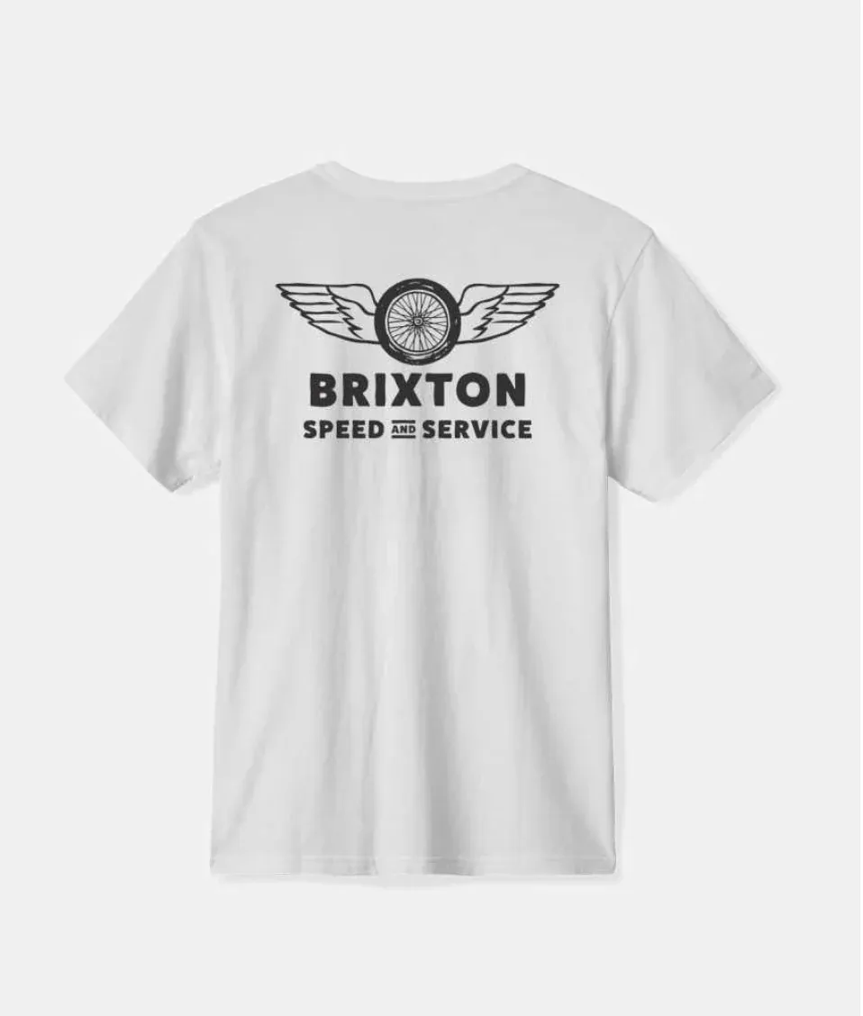 Brixton Spoke Tee - White