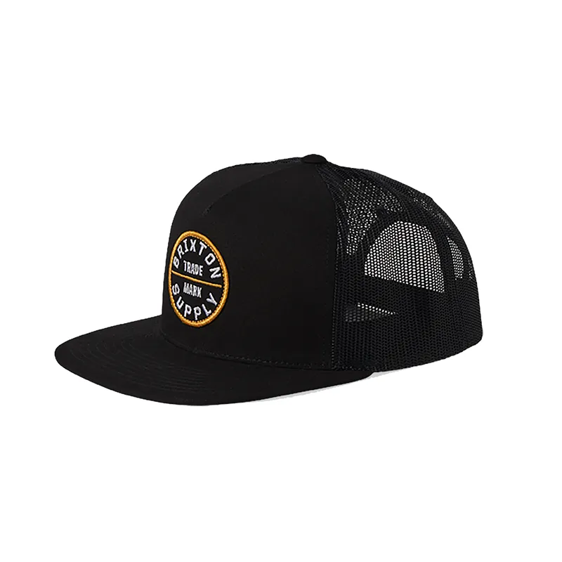 Brixton Oath Trucker Hat - Black/Black