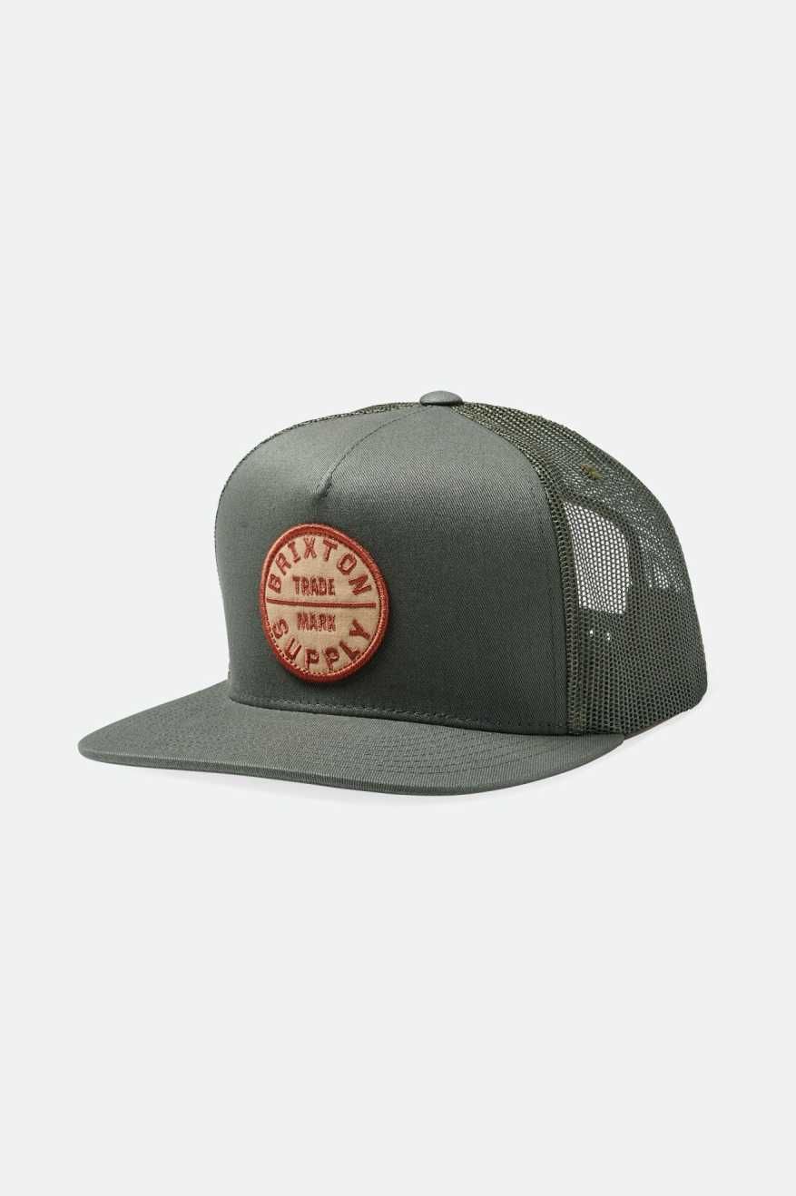 Brixton Oath Trucker Hat - Olive Surplus