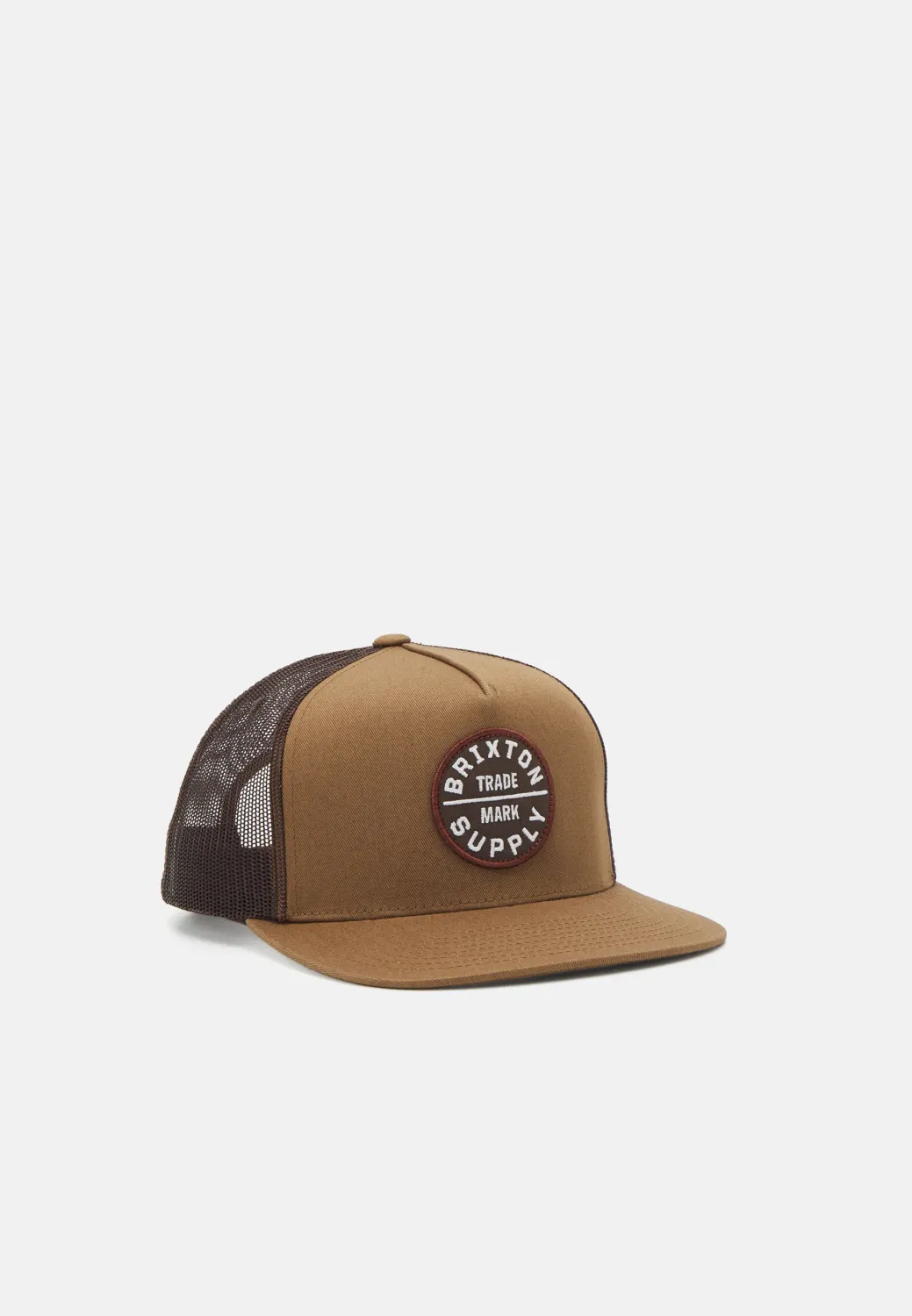 Brixton Oath Trucker Hat - Light Brown/Sepia