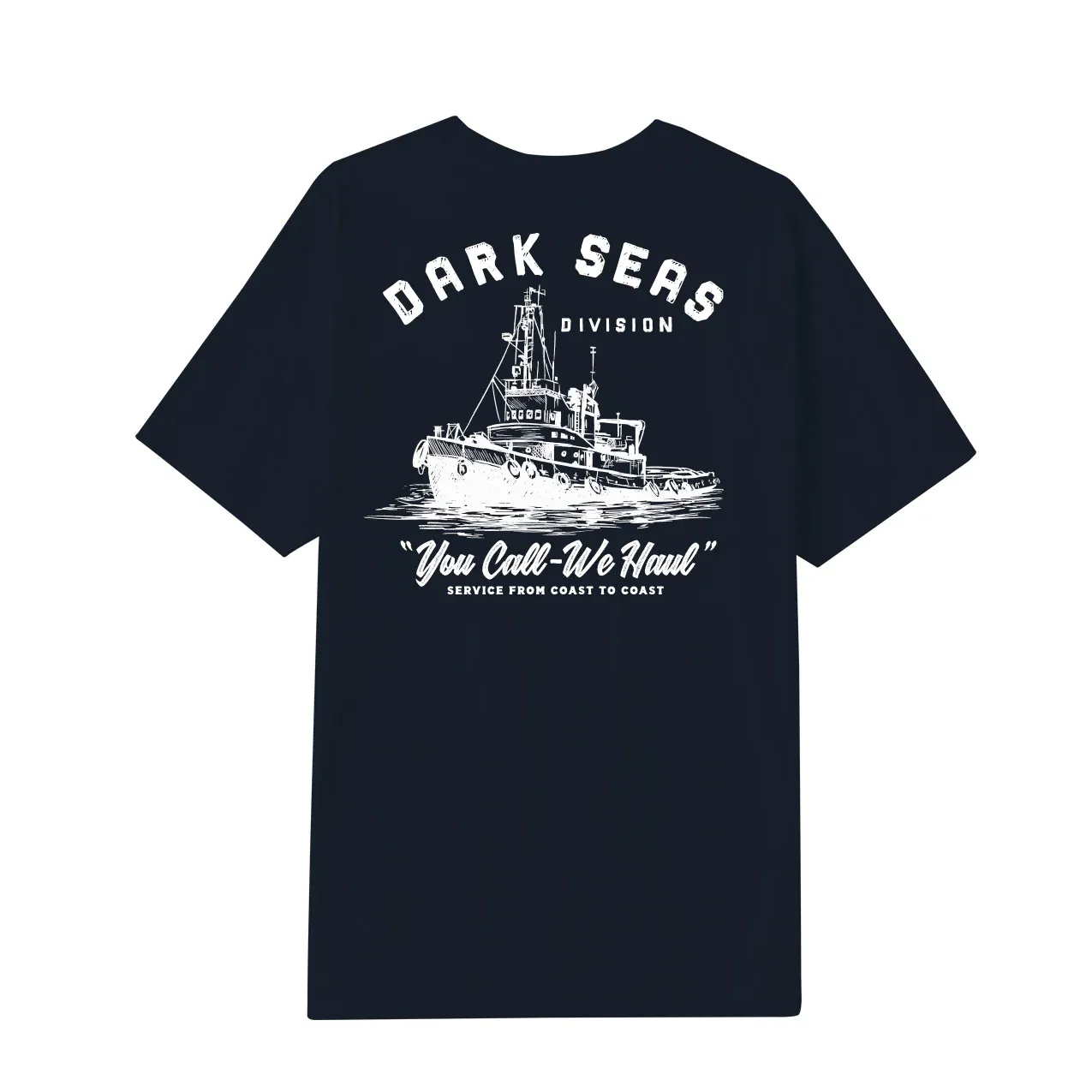 Dark Seas We Haul Pocket Tee - Navy