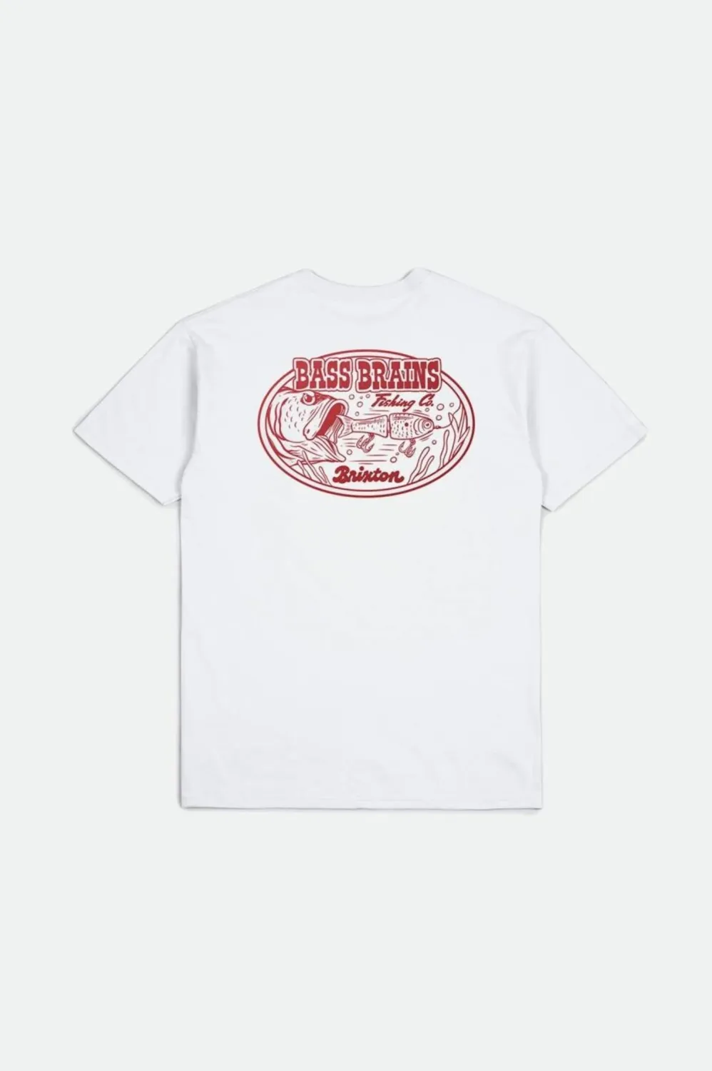 Brixton Bass Brains Swim SS Tee - White
