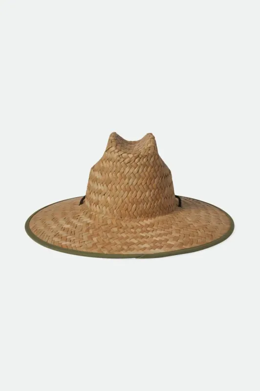 BRIXTON CREST SUN HAT TAN/OLIVE SURPLUS