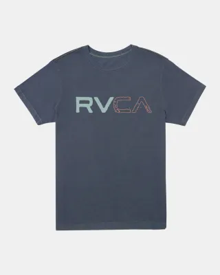 RVCA Split Path SS Tee - Moody Blue
