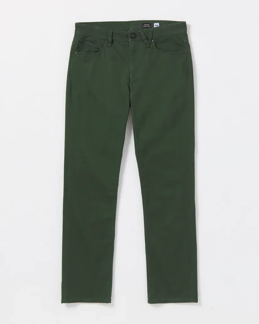 Volcom Solver 5 Pocket Slub Denim - Dark Forest