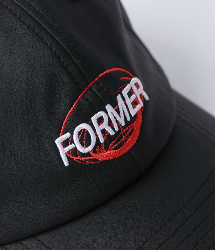 Former Coil Leather Cap - Black
