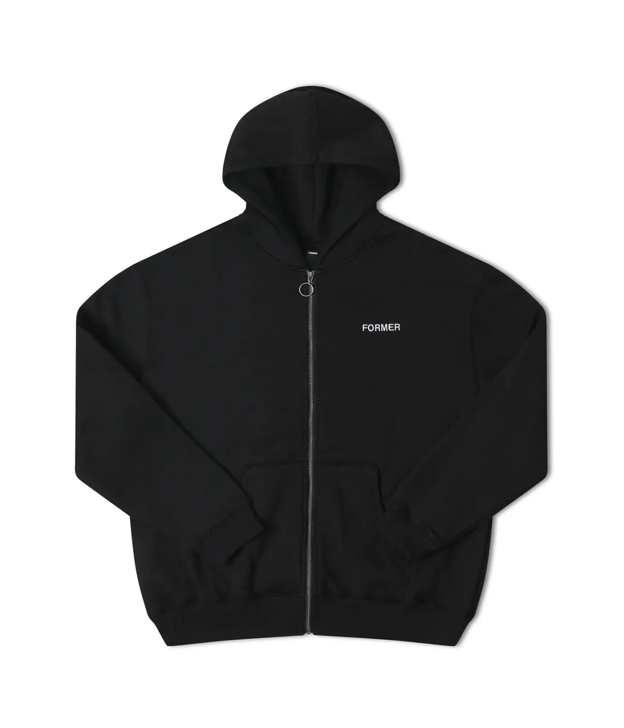 Former Clippings Full-Zip Hood - Black