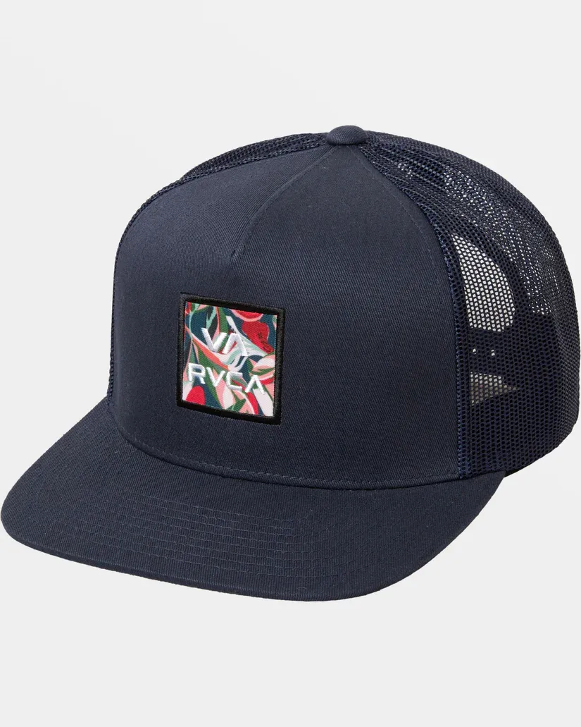 RVCA All The Way Print Trucker - Dark Denim
