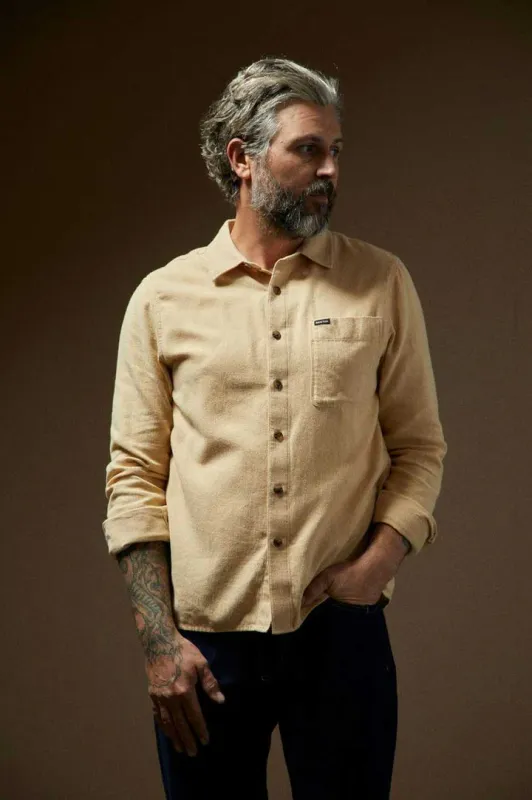 Brixton Hasting Lightweight Flannel - Wheat