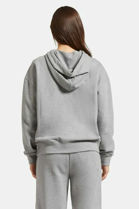 Brixton Cross Loop Terry Hoodie - Heather Grey