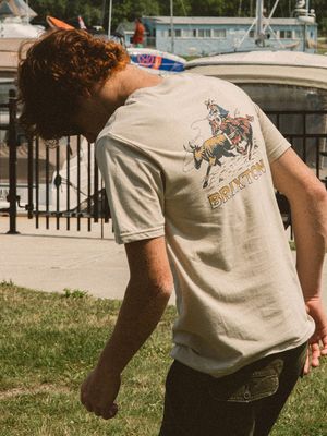 Brixton Wrangling Tee - Cream