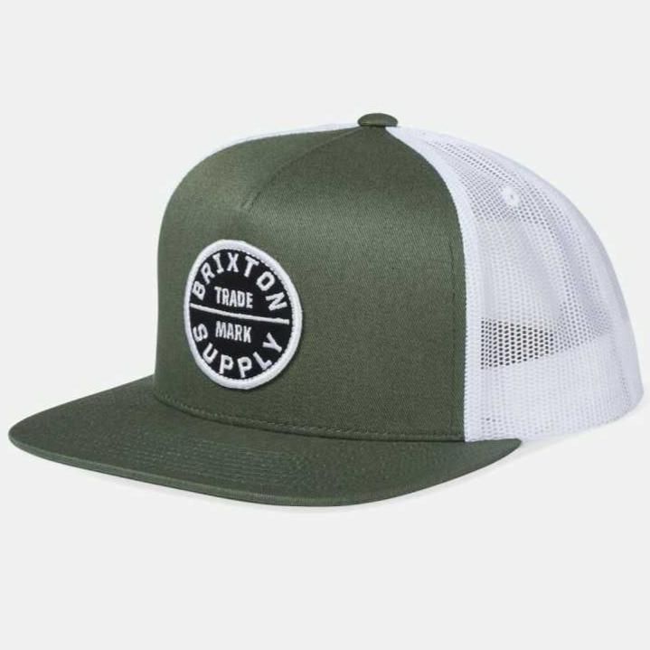 Brixton Oath Trucker Hat - Agave Green/White