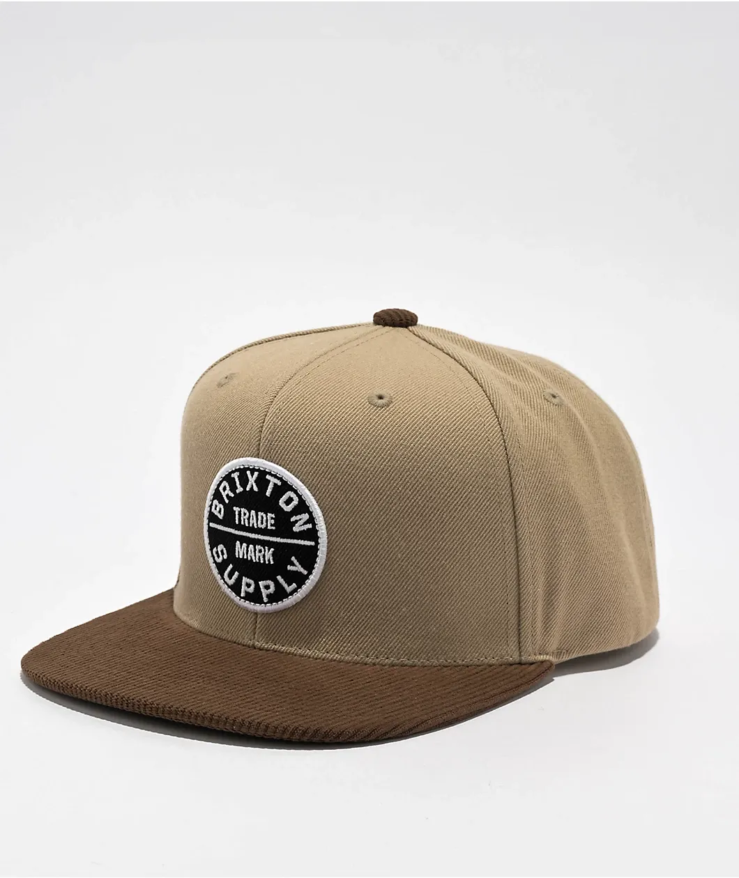 Brixton Oath III Snapback - Khaki/Sepia