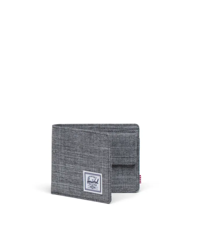 Herschel Roy Coin Wallet - Raven Crosshatch