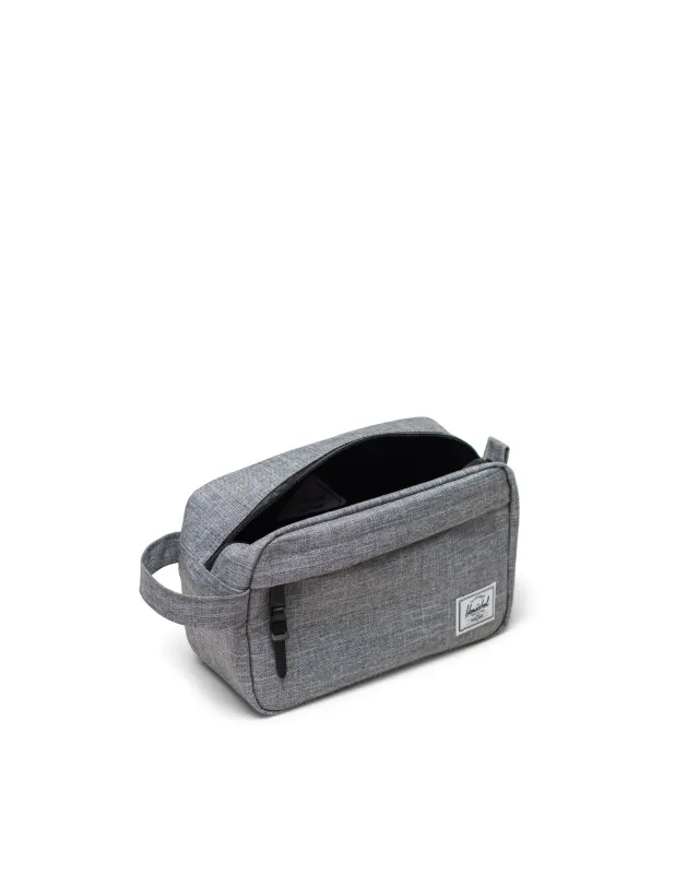 Herschel Chapter Travel Kit - Raven Crosshatch