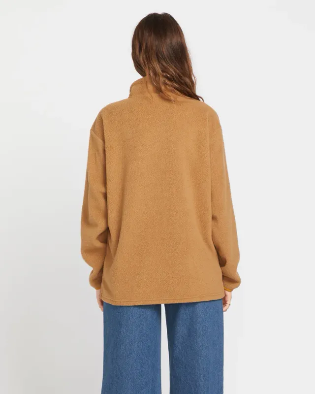Volcom Pheelin Phresh Mock Neck - Vintage Brown