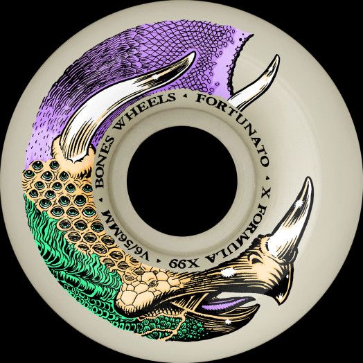 Bones Wheels X-Formula Fortunato Dino-Sortas Widecut 56mm