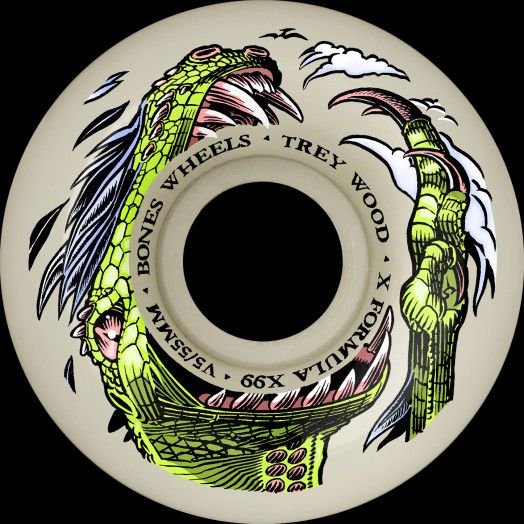 Bones Wheels X-Formula Wood Dino-Sortas Sidecut 53mm